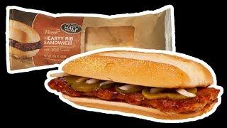 Pierre's FAKE McRib Sandwich! - Should McDonalds Worry? - WHAT ARE WE EATING?? - The Wolfe Pit