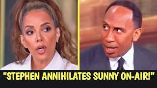 Sunny Hostin TRIGGERED when Stephen A Smith DESTROYS Her with FACTS