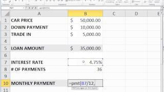 Excel PMT Function