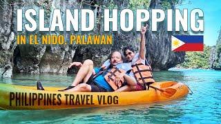 Island Hopping Tour in El Nido, Palawan | Philippines Travel Vlog 2023 @worldtravellerkalyan_100