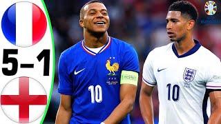 Frankreich - England 5-1 - Alle Tore und Highlights - EURO 2024