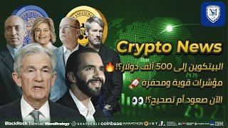 البيتكوين إلى 500 ألف دولار؟!  الآن صعود أم تصحيح؟ ️ أخبار العملات الرقمية  Bitcoin Crypto News