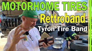 MICHELIN MOTORHOME TIRES | TYRON BANDS | NIRVC RETTROBAND RV TIRE SAFETY DEVICE | CENTRAMATIC EP99