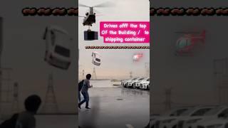 Drives off top of Building!! Insane!!#stunt #stunts #shorts