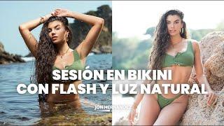 Sesión en bikini con flash y luz natural