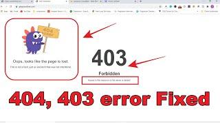 How to Solve the 404, 403 Forbidden Error Wordpress?Access to this resource on the server is denied!