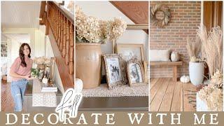 Fall Decorate with Me - Relaxed Cottage Farmhouse Decor Ideas - Natural Fall Decor