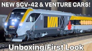 Bachmann Ho Scale VIA SCV-42 Charger & Venture Coaches In Action! First Look/Review! 2023