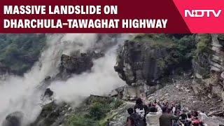 Uttarakhand News | Massive Landslide On Dharchula-Tawaghat Highway In Uttarakhand, Traffic Disrupted