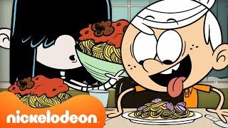 Loud House Characters Eating DINNER for 64 Minutes Straight  | @Nicktoons