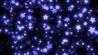 【4k】＊Night Sky Background Background with Fluffy DarkBlue Stars＊【With BGM】