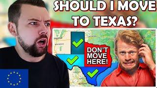 European Reacts: The BEST areas to Move to in Texas (From a Native Texan)