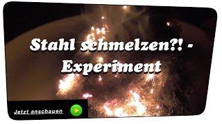 Stahl schmelzen?! Stahlwolle anzünden mit einer Batterie - Experiment | Tutorial #YTAdventskalender