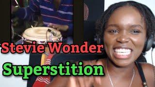 African Girl First Time Hearing Stevie Wonder - Superstition