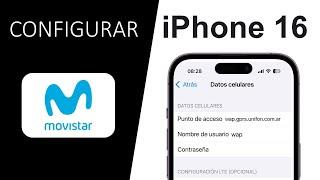 Como Compatir Internet iPhone 16 - Configuracion APN movistar Argentina