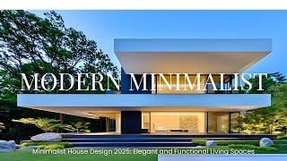 Minimalist House Design 2025: Elegant and Functional Living Spaces