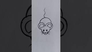 Simple drawing shorts || how to draw a rat || VIKRAM MFA || #simple #drawing #shorts