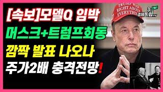 [속보]테슬라모델Q출시임박! 머스크+트럼프 오늘 백악관 회동! 깜짝 발표 나오나? 도지 공식사퇴 주가2배 폭등 충격전망]#3.1경제독립tv