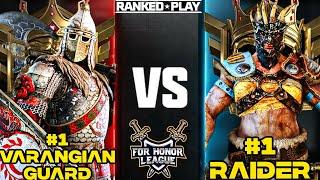 NUMBER 1 RANKED VARANGIAN GUARD VS NUMBER 1 RANKED RAIDER! FOR HONOR