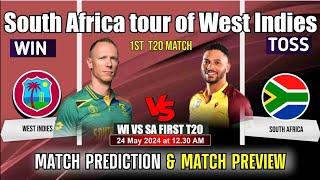 SA vs WI 1st T20 Match Prediction | South Africa tour West indes playing 11 Today Match Prediction