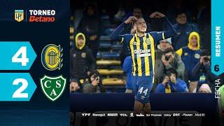 ROSARIO CENTRAL 4 - 2 SARMIENTO | Resumen del partido | #TorneoBetano 2024