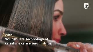 Philips NourishCare hair straightener | NourishCare technology | No Heat Damage* | BHS526/00