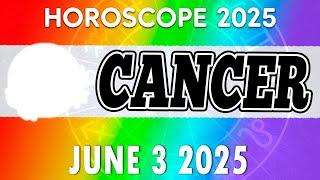 🟢ALL YOUR DREAMS COME TRUE 🟢🟢 daily horoscope  horoscope FOR today CANCER JUNE 3 2025 ️ ️ ️ ️