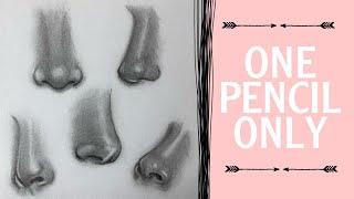 How to draw a nose | Step by step | For beginners