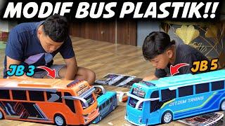 DITDIM MODIFIKASI BUS PLASTIK MAINAN, DISULAP JADI BUS JB3 DAN JB5..