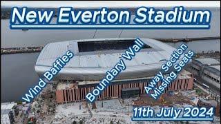 new everton  Fc stadium - 11th July 2024- Bramley Moore Dock - latest progress update #efc