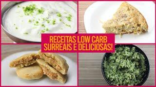 RECEITAS SEM CARBOIDRATOS! | 6 Receitas Low Carb Fáceis de Fazer e Deliciosas!