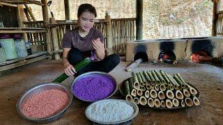 Making Handmade Lam rice with Bamboo Take it to the market to sell - Daily life | Trieu Thi Thuy