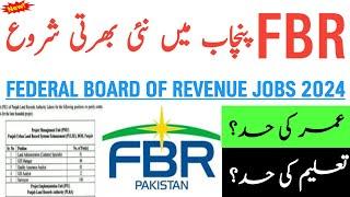 Fbr New Jobs 2024 Online Apply || Fbr punjab jobs 2024 || government jobs 2024 || pak jobs ghazi