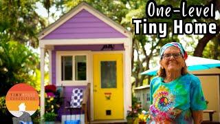 Her 1 Level Tiny House dream come true after severe health problems