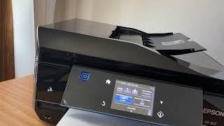 Epson XP-810 Wireless 4 in 1 Printer Fax Copy Scan Tested Works Great/ Low Count