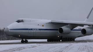 Simultaneous flight of six An-124 Ruslan | Russian military transport aircraft