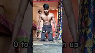 0 to 200 pushups  | #shorts #fitness #shortsvideo #trending