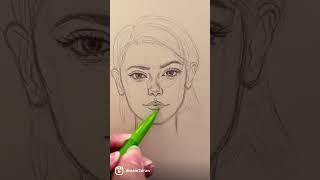 #drawingsketch #drawingportrait #drawingvideo #girldrawingstepbystep #drawingsketches #sketchbookart