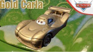 Mattel Disney Pixar Cars Diecast GOLDEN Carla Veloso WORLD GRAND PRIX RACER Review (CUSTOM)