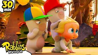 The Rabbids kidnapped a baby! | RABBIDS INVASION | Special Father's Day compilation | Kids Cartoon