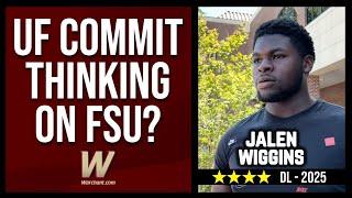 UF Commit Jalen Wiggins talks FSU football official visit | FSU trending? | Florida State Sports