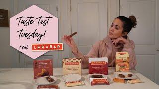 LARA BAR TASTE TEST! | Choc. Chip Cookie Dough, Peanut Butter Cookie + More! | Taste Test Tuesday!