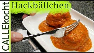 Gebratene Hackbällchen in leckerer Tomatensoße selber machen