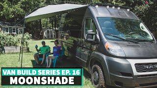 MoonShade Awning Unboxing + First Setup & How To for Van Life //Ep. 16 DIY VAN BUILD