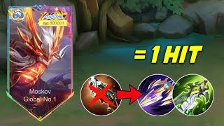 GLOBAL MOSKOV NEW 1 HIT BUILD FOR SOLO RANKED 2025!! (MUST TRY) MOSKOV NEW BEST BUILD 2025