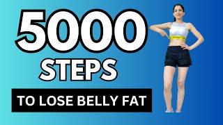 5000 STEPS Walking Workout for Belly & Side Fat Loss - 45 Minutes Home Workout