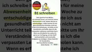 Entschuldigung für Abwesenheit #easygerman  #b1prüfung #schreiben #learngerman #deutsch #geschichte