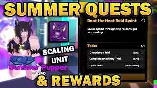 ALL Summer Chest & Quests Completed and Rewards in Anime Champions Simulator