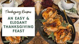 A Rustic & Elegant Thanksgiving Feast  | THANKSGIVING RECIPES with SEASON & SERVE BLOG