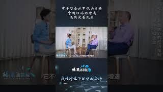 中小型企业不仅决定了中国经济的增速，还决定着民生#shorts